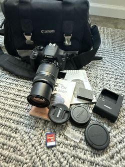 Canon EOS Rebel T5 DSLR Camera with  55-250 mm  Lens