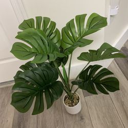 24" Monstera Delicious Artificial Plant With Pot
