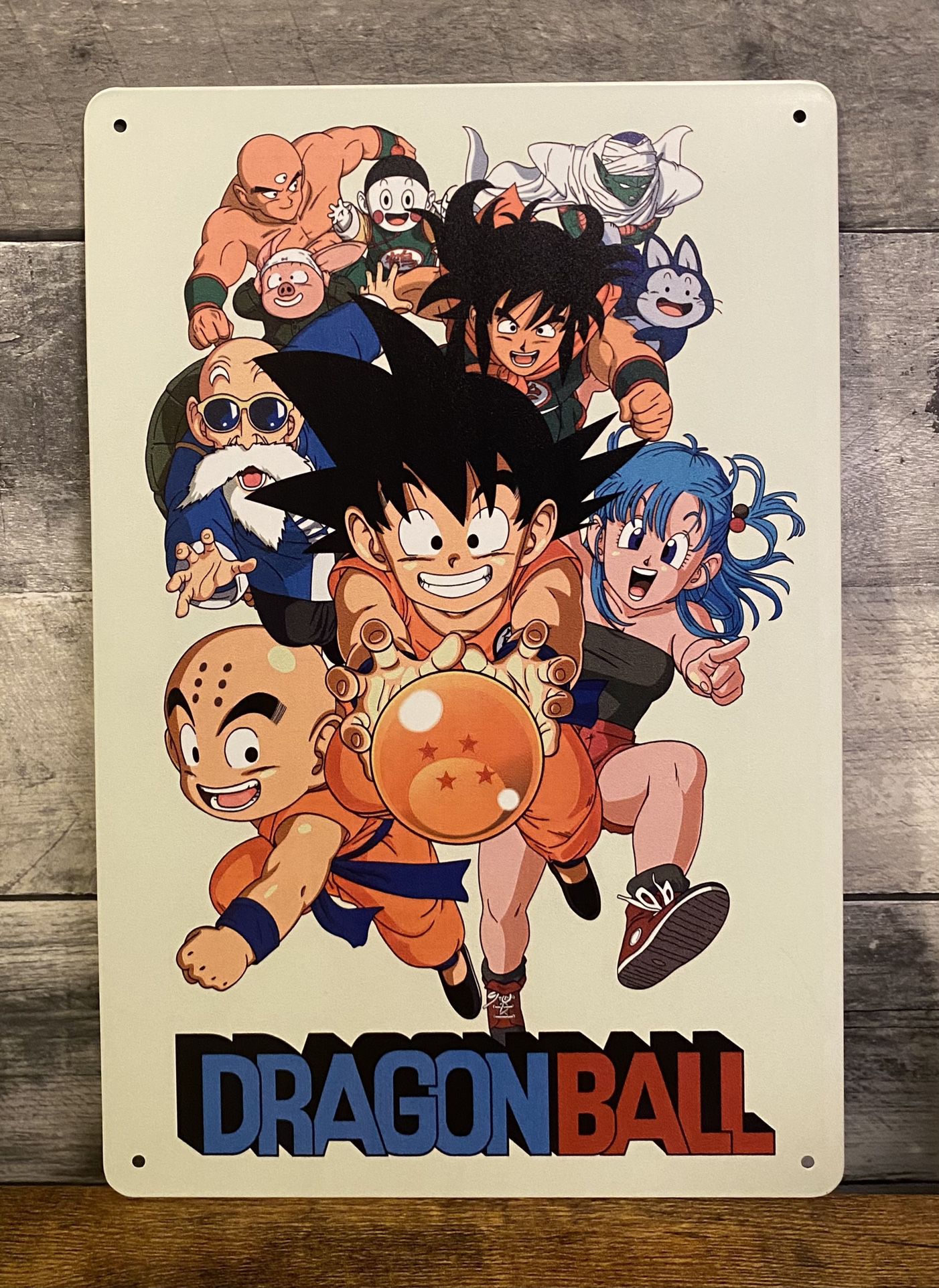 Dragon Ball Dbz Goku Anime Man Cave Game Room Metal Tin Art Poster Sign 8”x12”