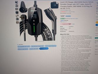 EV charger 40amps