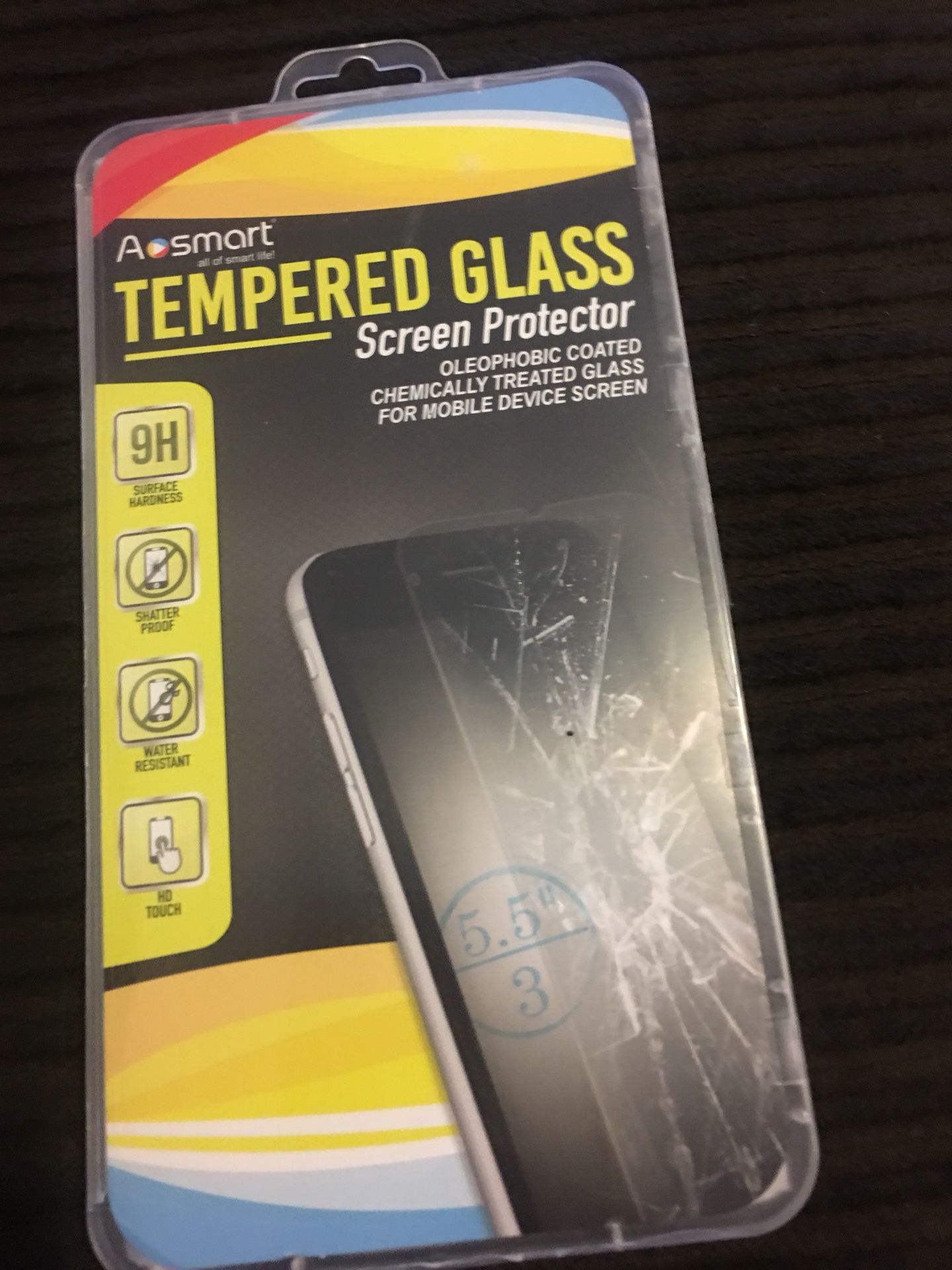 IPhone 8 Plus tempered screen protector 3 pack