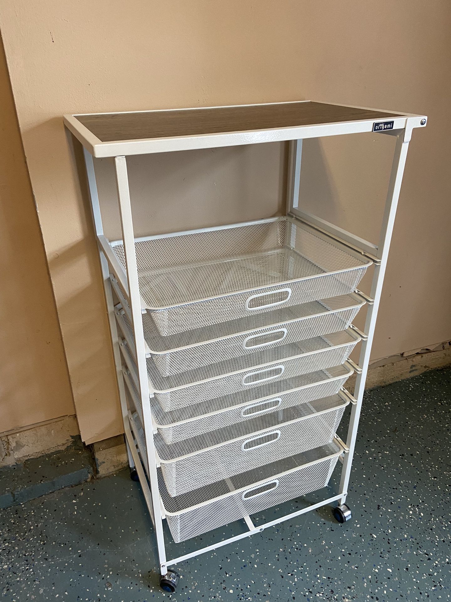 Origami 6 Drawer Storage Cart
