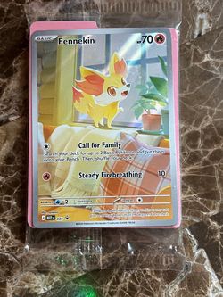 Fennekin Pokémon Card MEP 080 Holo