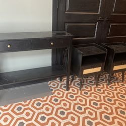 FREE - 2 Bedside Tables & 1 Consul Table 