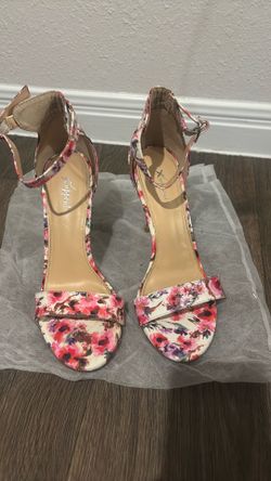 Xappeal Angelina Floral Stilettos Open Toe Size 9
