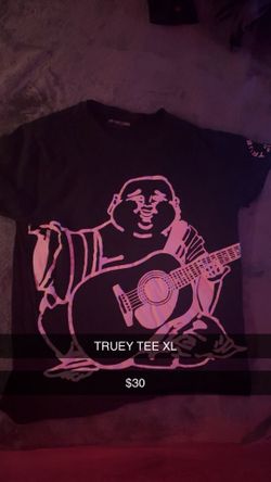 True Religion Black Graphic tee Large