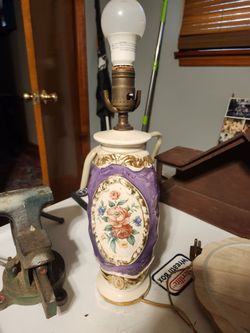 Vintage Purple Lamp