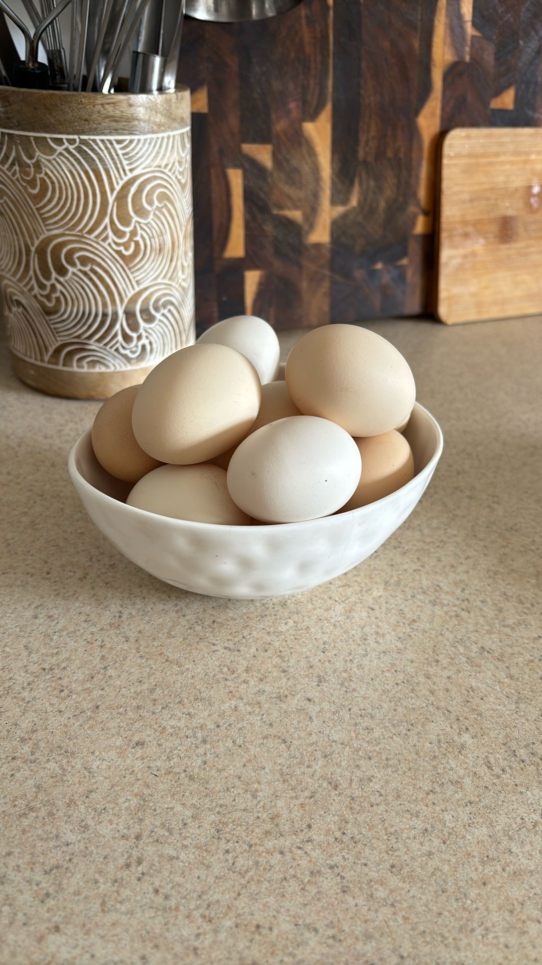 Fresh Batch Of Farm Eggs - Bowl Not Included 1 Dozen $7