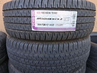 NEW- 265/70R17 Pair of 2 Tires, NEXEN ROADIAN HTX2