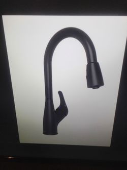 New Proflo Tecopa single handle pull down spray kitchen faucet in matte black
