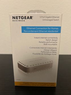 NETGEAR GS605 5-Port Gigabit Ethernet Unmanaged Switch