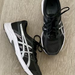 Men’s 8 WIDE ASICS Gel-Contend 4 Running Shoes Black White