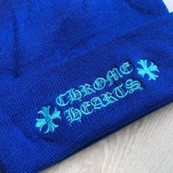 Chrome Hearts Logo Beanie – Blue