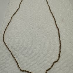 Solid 14kt Gold Rope Chain 20"