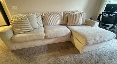 Beige 2 Piece Couch Set