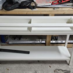 Ikea - LIATORP Console Table, White/Glass, 52 3/8x14 5/8