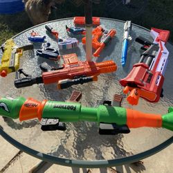 NERF BLASTERS, Pistols, Etc. 