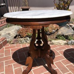 Antique Oval Accent Tables 
