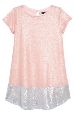 Ava and Yelly Sequin Shift Dress Size 4 NWT