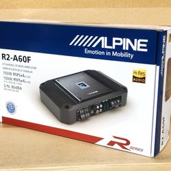 Alpine R Series Power Amplifier System 1200 Watts 4-Channel Speaker Amp R2-A60F 🚨 Payment Options Available 🚨 No Credit Needed 🚨 