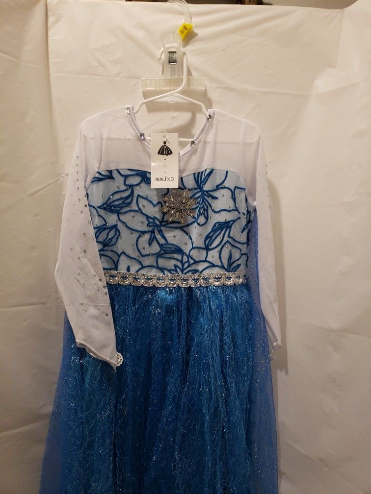 Frozen Elsa Girls Costume Size 7/8
