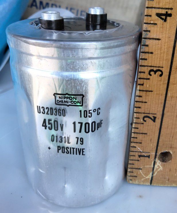 450v 1700 Uf Capacitor Made In Japan Not China 
