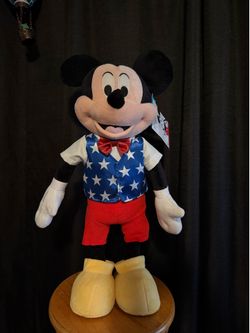 Disney Store Mickey & Minnie Mouse Patriotic Plush
