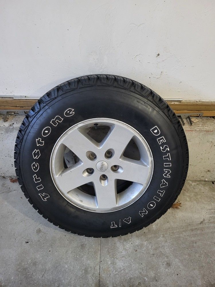1 Jeep Wrangler Tire And Rim