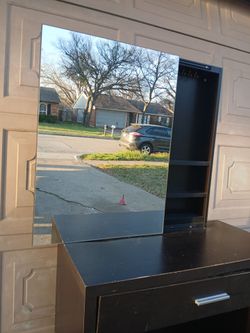 Vanity with mirror