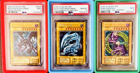 Graded Yugioh Cards For Sale -PSA 9 And PSA 10 Blue Eyes White Dragon