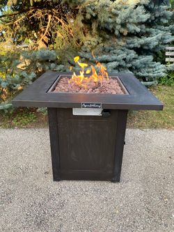 Outdoor 28” Propane Gas Fire Pit Table