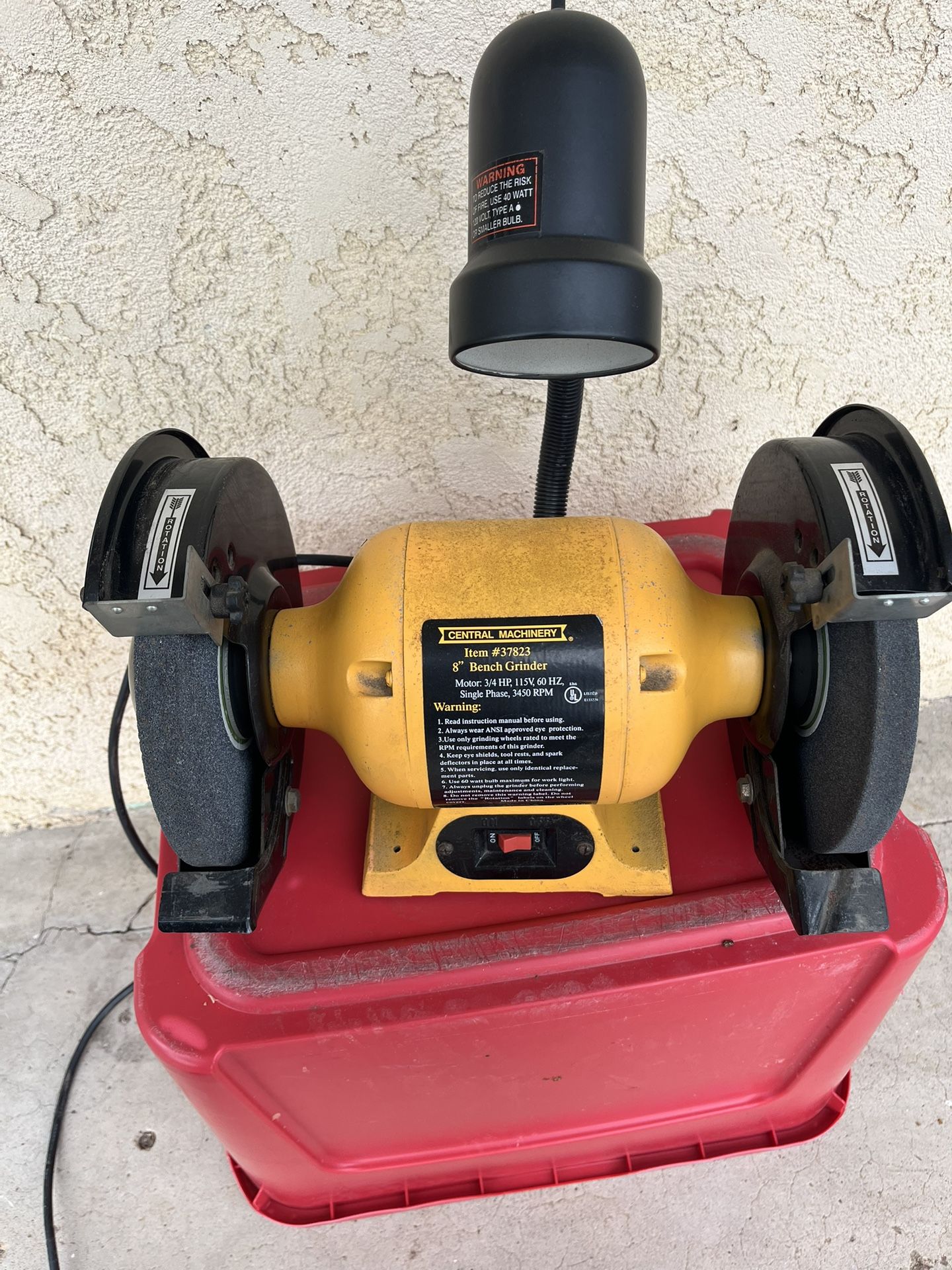 Bench Grinder 8” Central Machinery