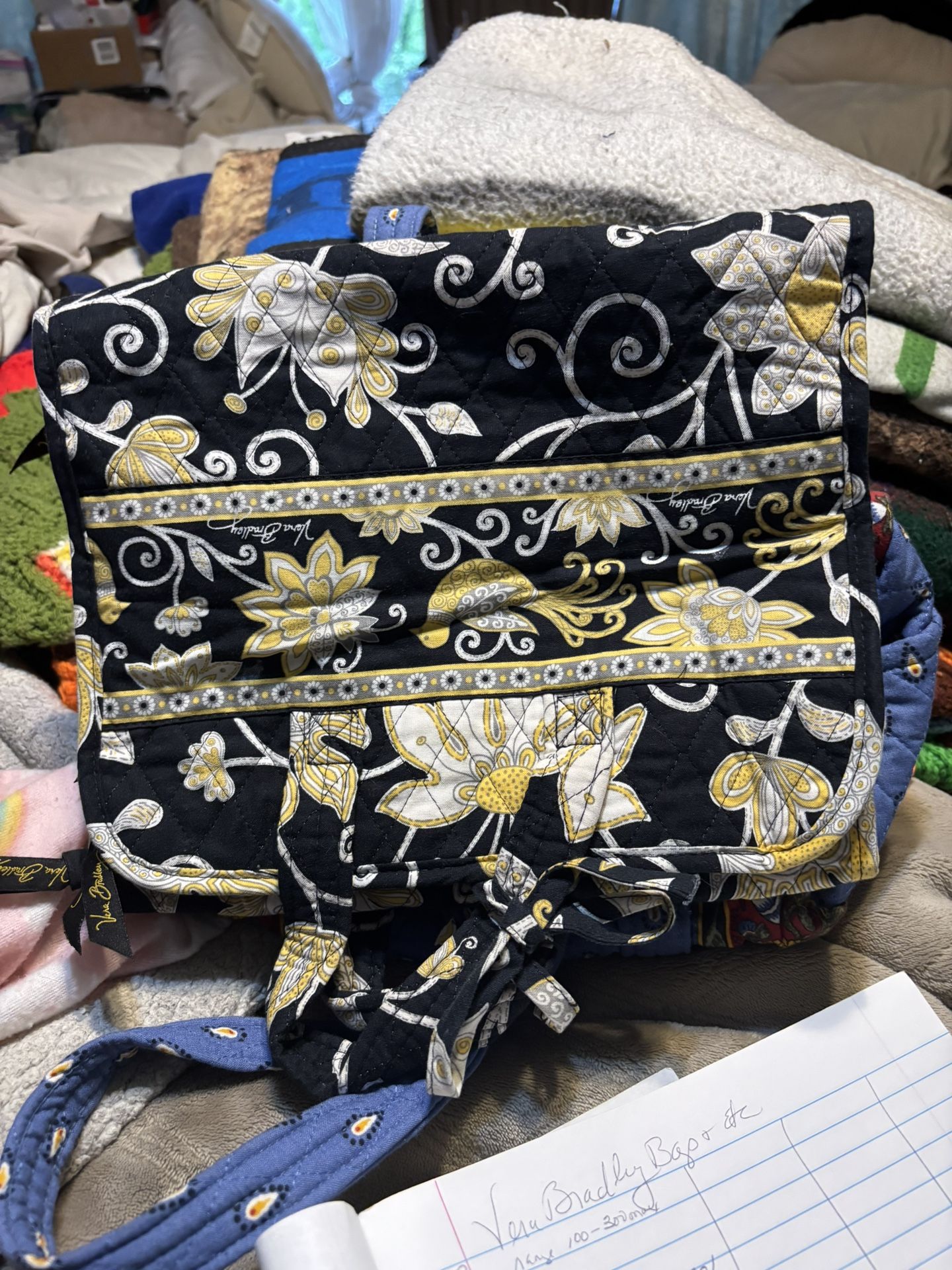 Vera Bradley Fold Up Travel / Toiletries Bag Lg