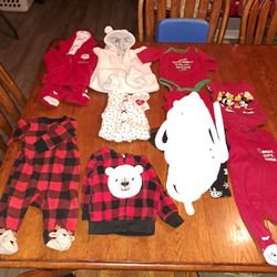 0 To 3 Month Christmas Baby Lot 