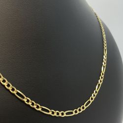 Gold Chain Figaro 14K Solid New 