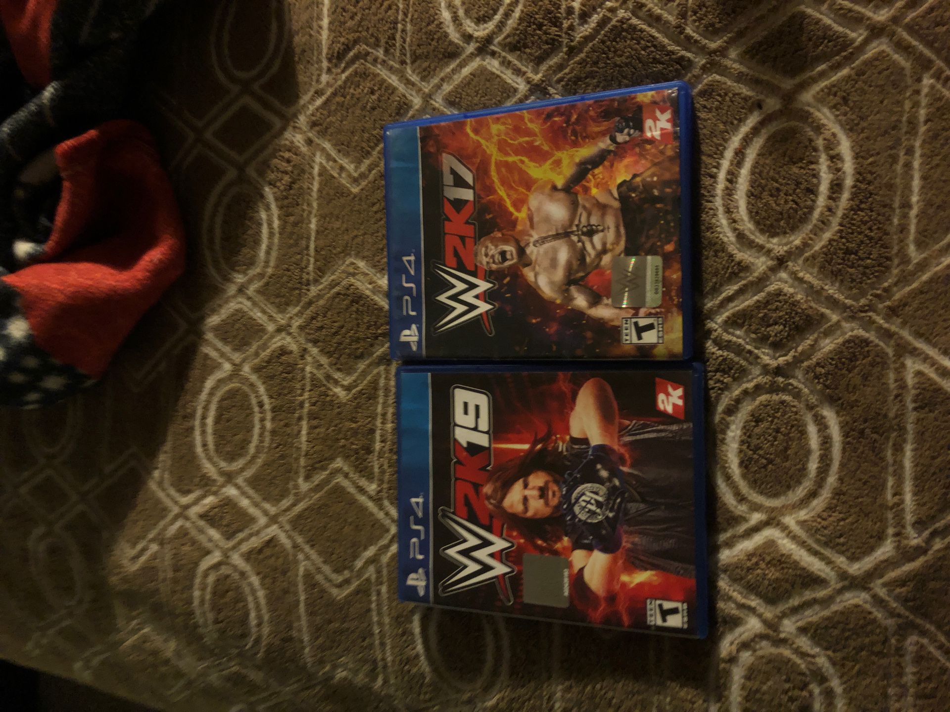 PS4 wwe2k19and2k17 good games