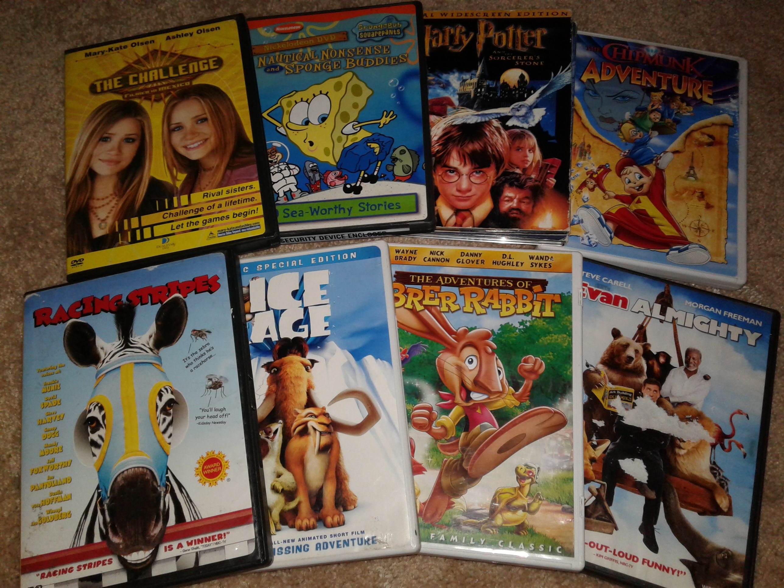 8 GREAT KIDS DVD MOVIE'S (LOT)
