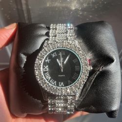 Moissanite Black Skeleton Fully Iced Out