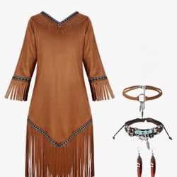 4pc Native  Costume Set 
