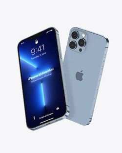 Like New Sierra Blue iPhone 13 Pro Max 128GB 5G UNLOCKED For ANY Carrier USA Mexico Worldwide