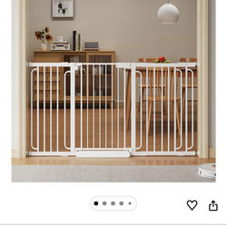 White baby gate