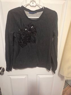Apt. 9 Floral Sequin Sweatshirt