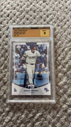 2024 Topps 50/50 Shohei Ohtani Home Run #28 Graded 9