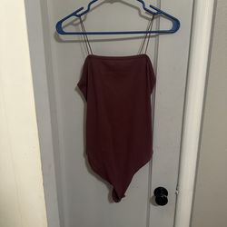 women’s bodysuit mauve pink size small