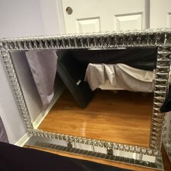 Gently Used Vanity Mirror- Comes With Free Stool