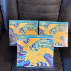 Pokemon Ascending Heroes ETB New Sealed $110 Each