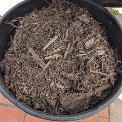 Mulch, approximately 128 gallons
