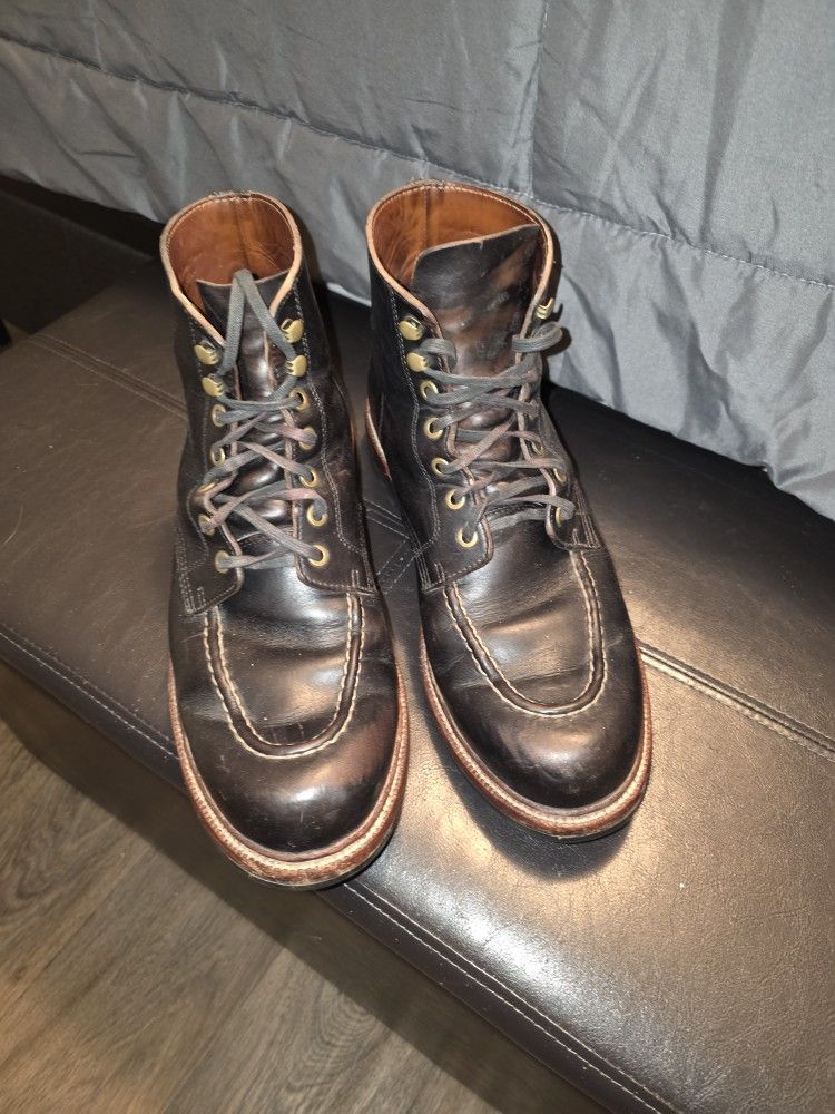 Grant Stone Brass Boot Black Chromexcel 11.5