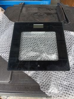 Digital Bathroom Scale Black Glass