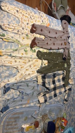 0-3 Month Baby Boy Sleepers